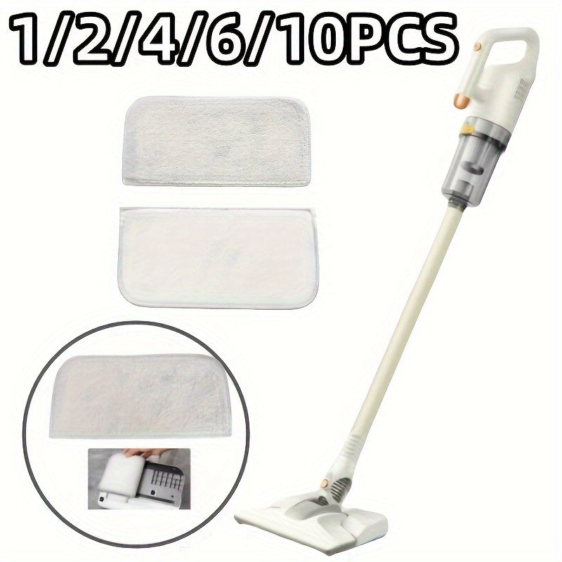 Half-Moon Microfiber Mop Pads Reusable Wet Dry Floor Cleaning Pads for Hardwood Tile Linoleum