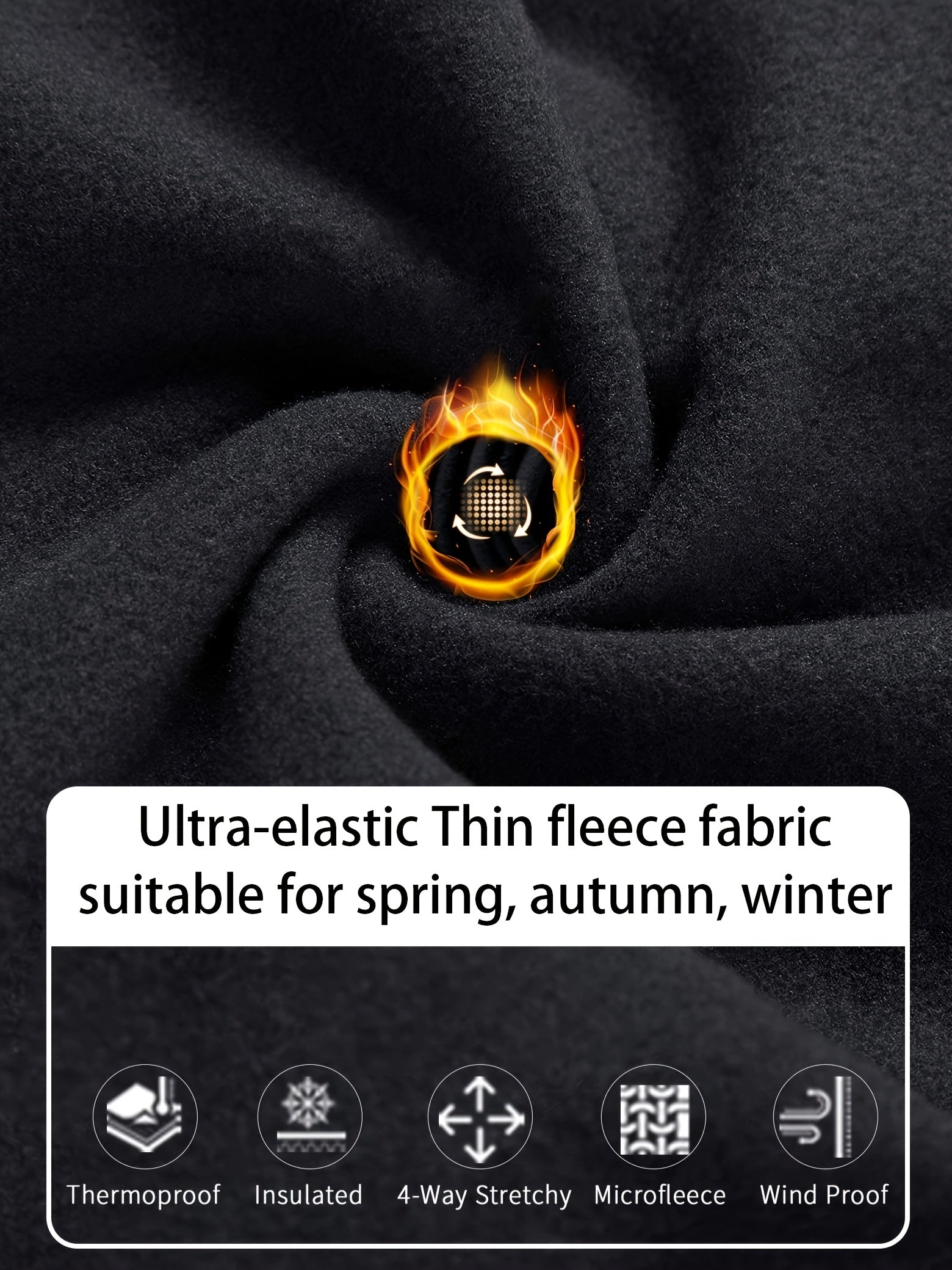 Ayollar uchun kattaroq o'lchamli fleece-ichki yupqa fit jinsilar, issiq qishli, bir rangli