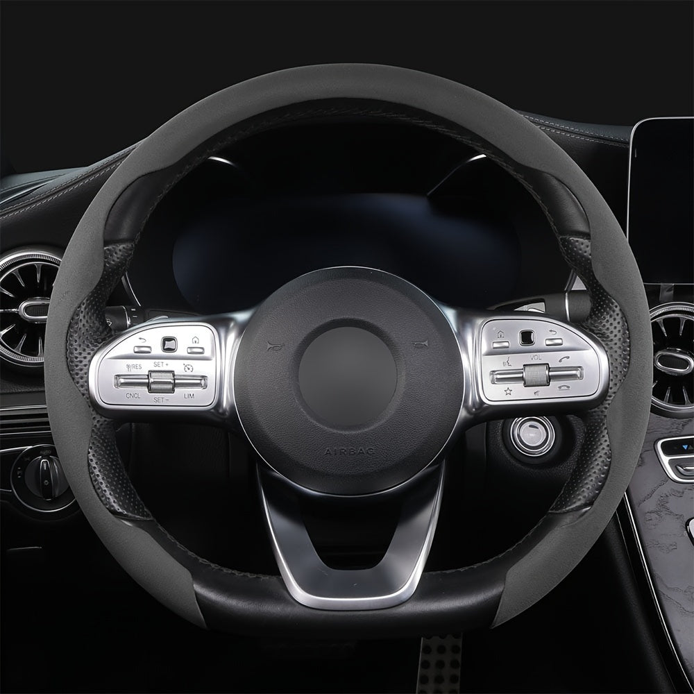 Non-Slip Universal Steering Wheel Cover Sweat-Absorbing Buckle for Cars