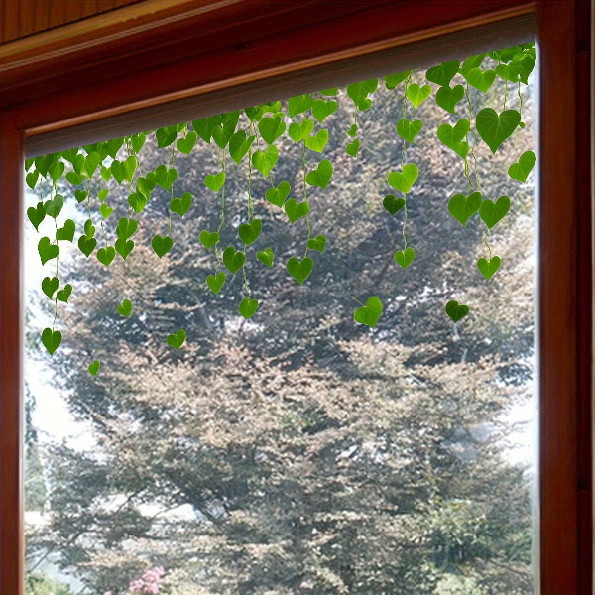 Self-Adhesive Green Vine Window Vinyl Decal Removable Glass Wall Decor