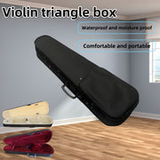 Red and Beige Waterproof Oxford Cloth Violin Case Moisture-Proof Portable