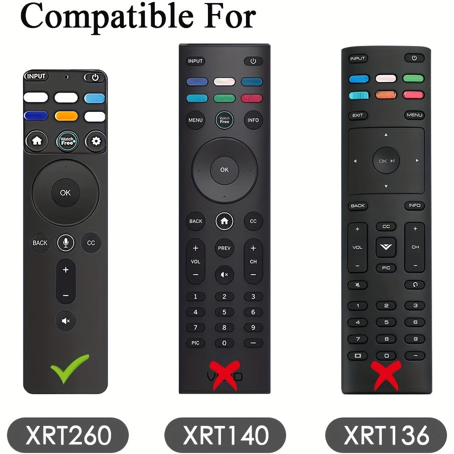 Pack de 2 fundas de silicona para control remoto para el control remoto de Smart TV 2021 compatible con Vizio XRT260