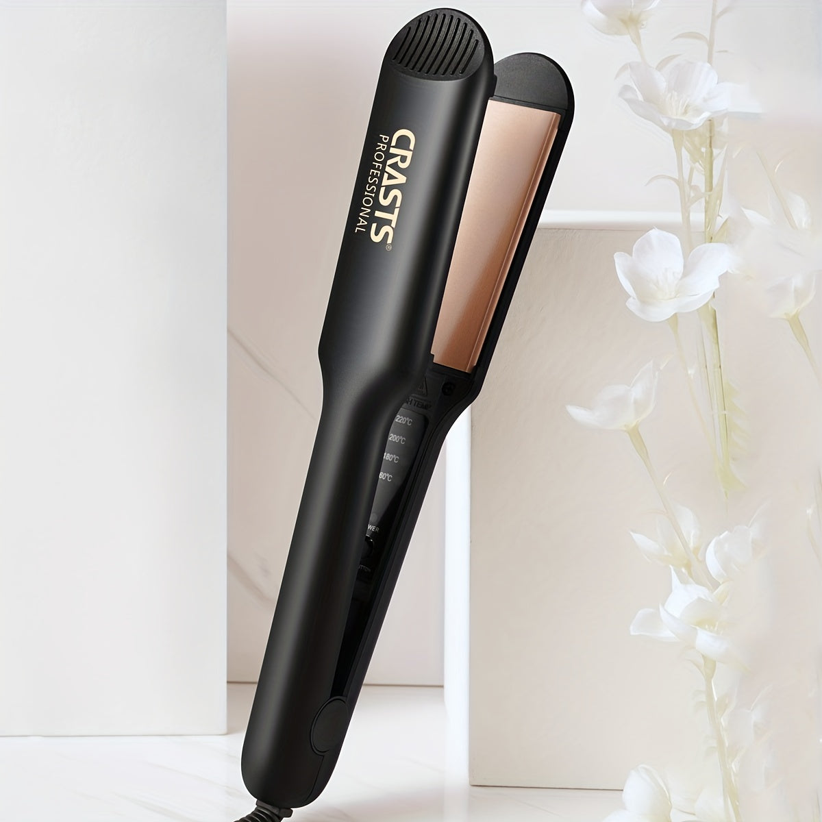 Dual Voltage Hair Straightener for All Hair Types with Euro, US, UK Plugs