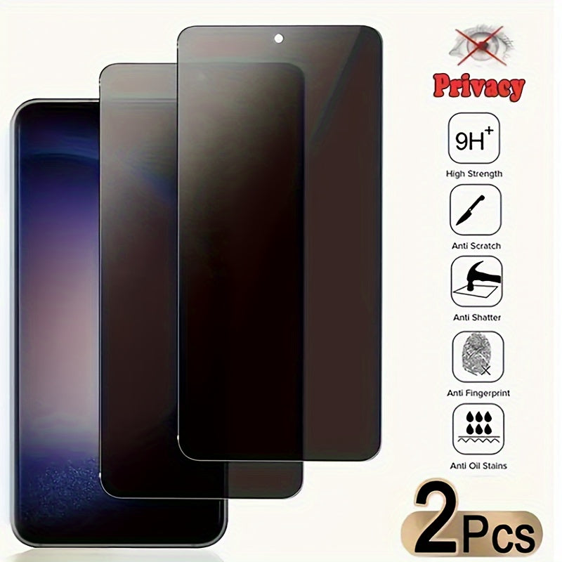 2 шт. защитных стеклянных пленок для конфиденциальности для моделей серии Samsung A