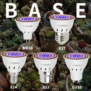 Full Spectrum Red LED Grow Light Bulb 220V E27 GU10 Indoor Plants Hydroponics Seedlings