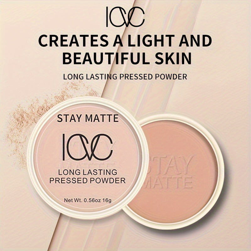 Women Waterproof Oil-Control Setting Powder Compact Brightens Skin