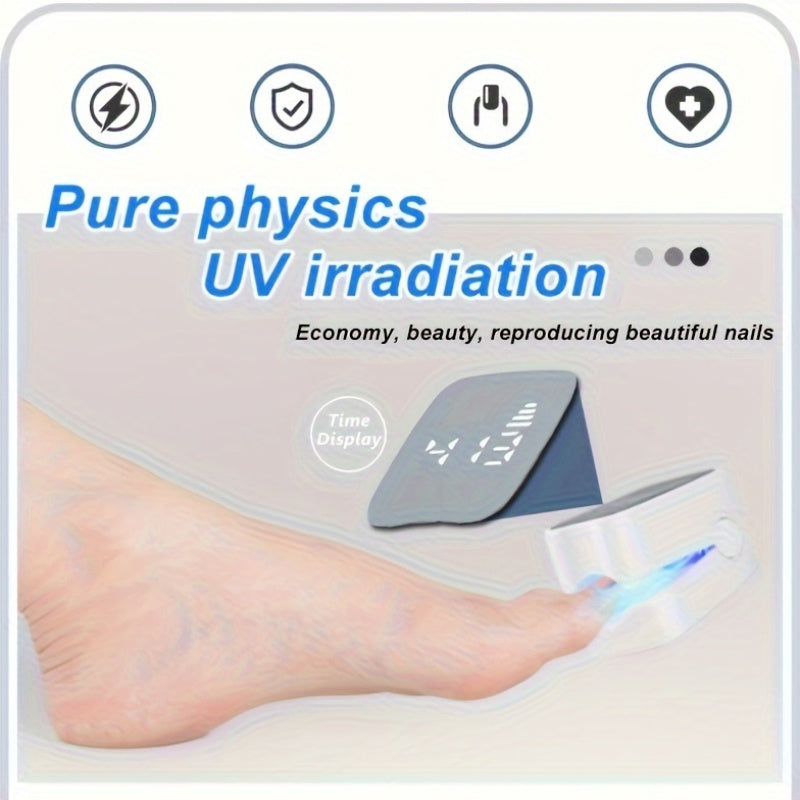 Portable Nail Fungus Treatment Lamp for Damaged and Discolored Nails USB Rechargeable Compact Device