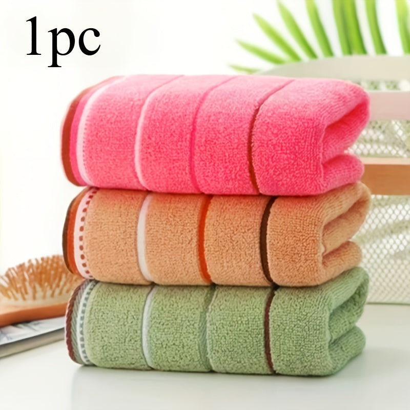 3-Piece Polyester Towel Set Woven Soft Absorbent Quick-Dry Bathroom Kitchen