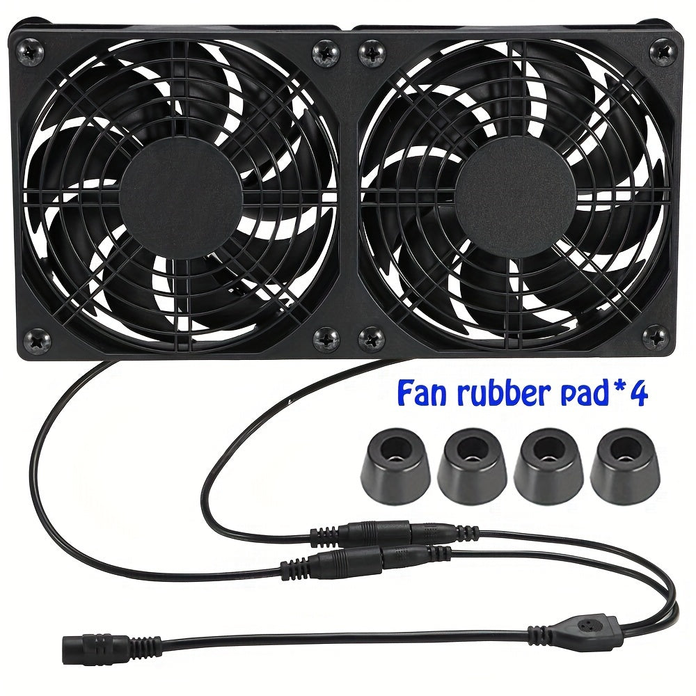 3 Pack 120mm Computer Fans for Cooling Cabinets Servers and Workstations