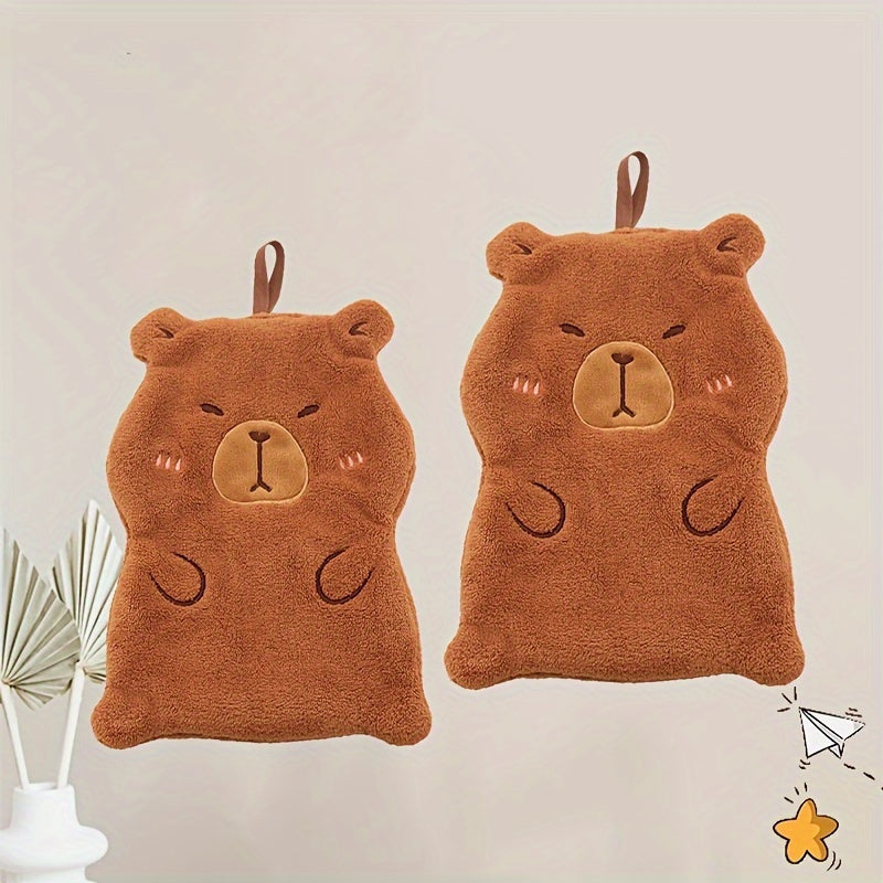 Cartoon Hand Towel Absorbent Quick-Drying Non-Shedding for Kids