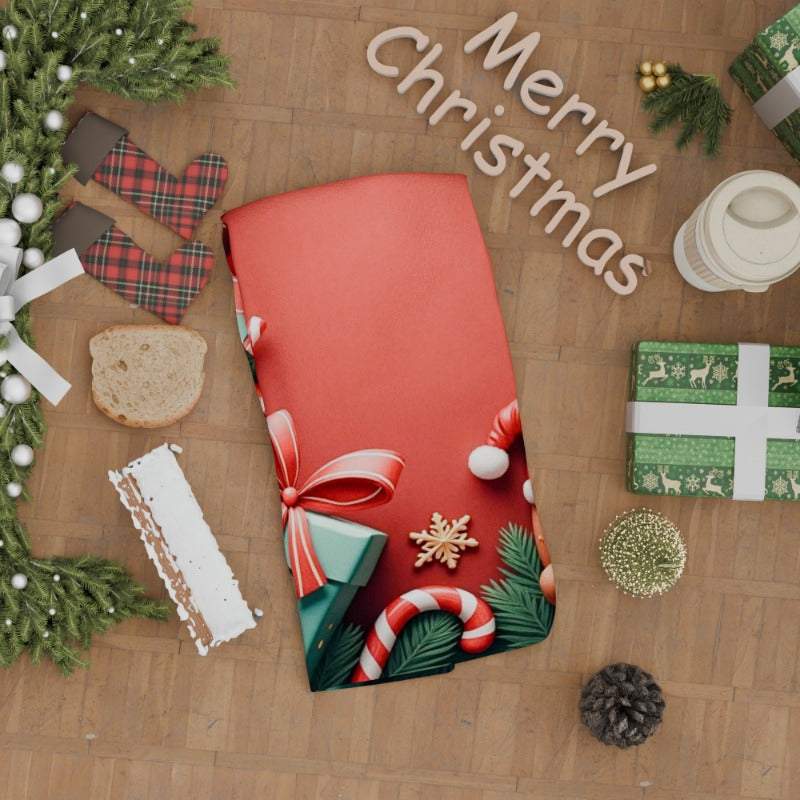 Christmas Themed Kitchen Towel 18x66 cm Soft Festive Holiday Decor