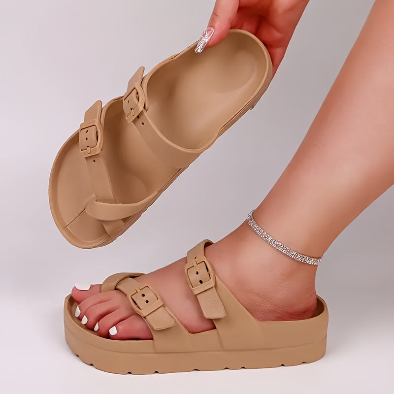 Women's Thick Soled Cloud Sandals With Arch Support Non-Slip EVA Slides
