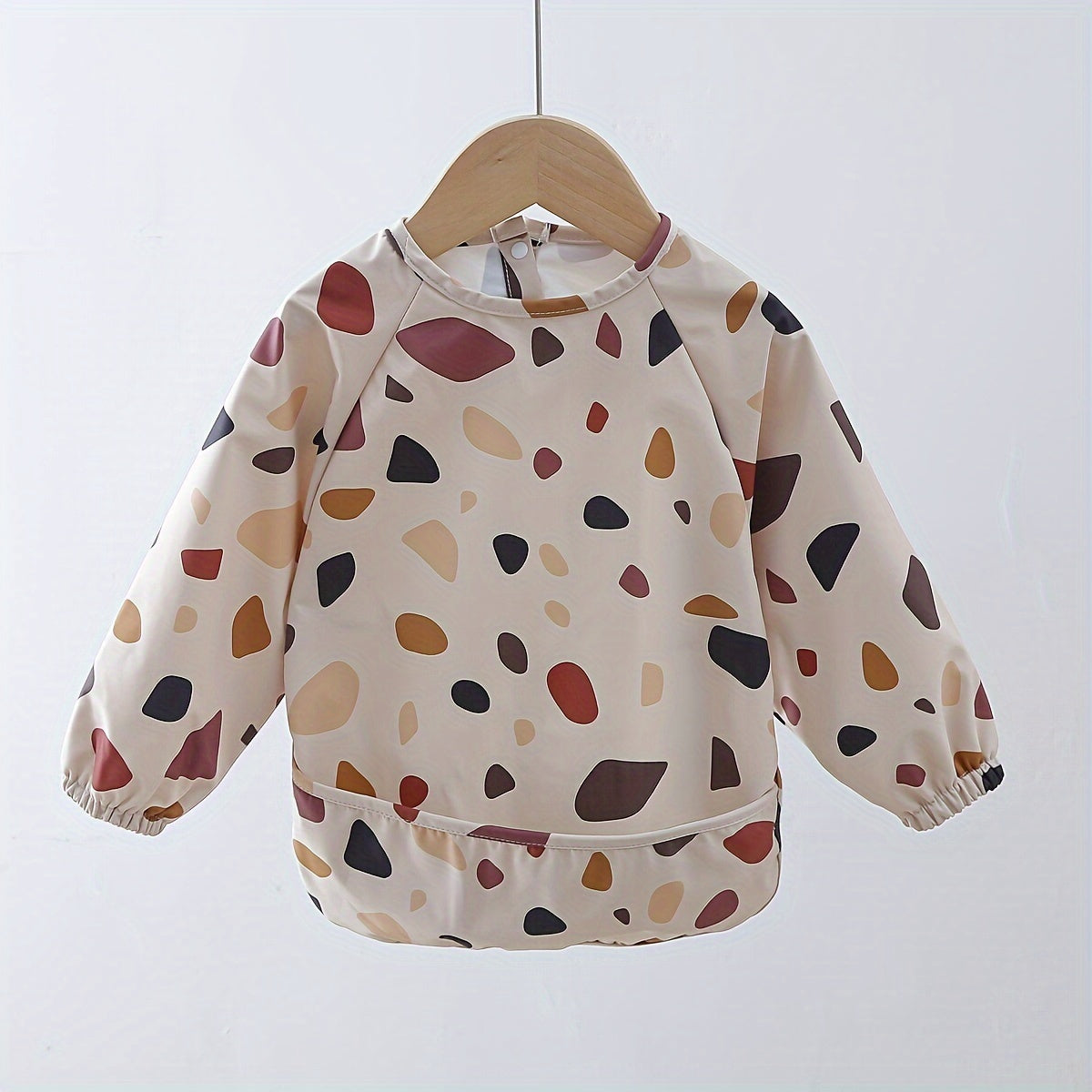 Kids Waterproof Polyester Fiber Bib Apron for Boys and Girls Durable Cover-up for Mealtime and Art Activities