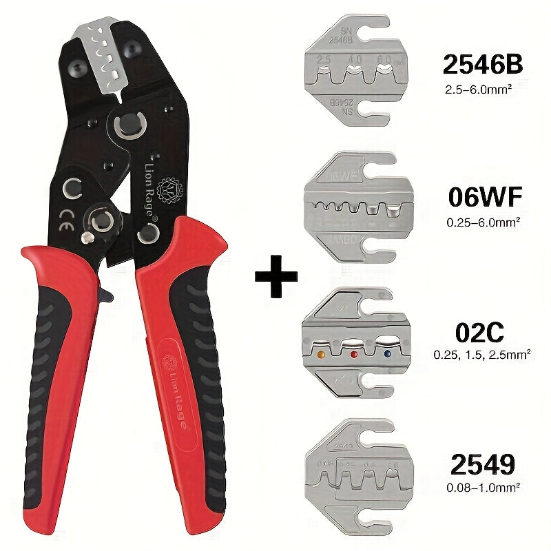 Terminal klamp va ulanishlar uchun ko‘p tishli qisqichli crimping asboblar to‘plami