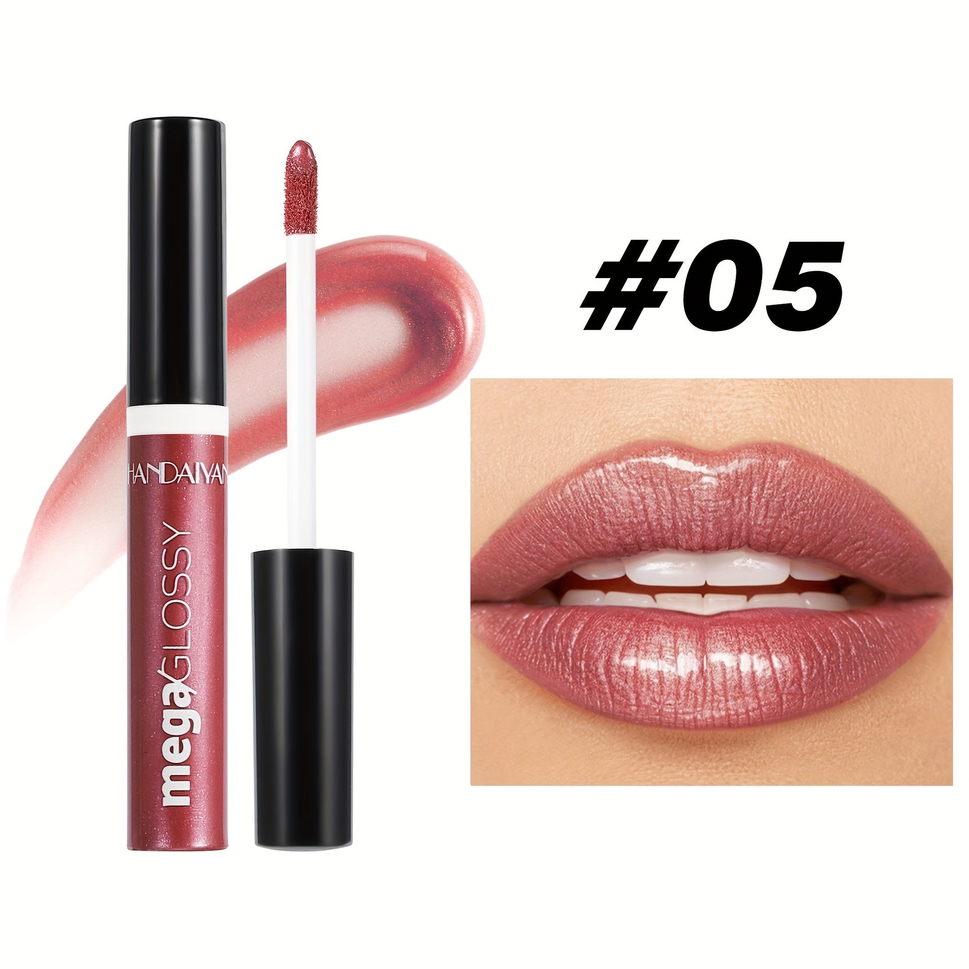 Women Shine Lip Gloss 8 Colors Long-Lasting Moisturizing Sparkling Lipstick