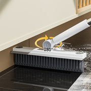 Uy tozalash polni qirib olish cho'tkasi aylanuvchi bosh bilan: Yashash xonasi, hammom, oshxona va hojatxona pollari uchun ko'p maqsadli V-shakl dizayni - Uzoq tutqich va ko'chma foydalanish imkoniyatlari bilan.