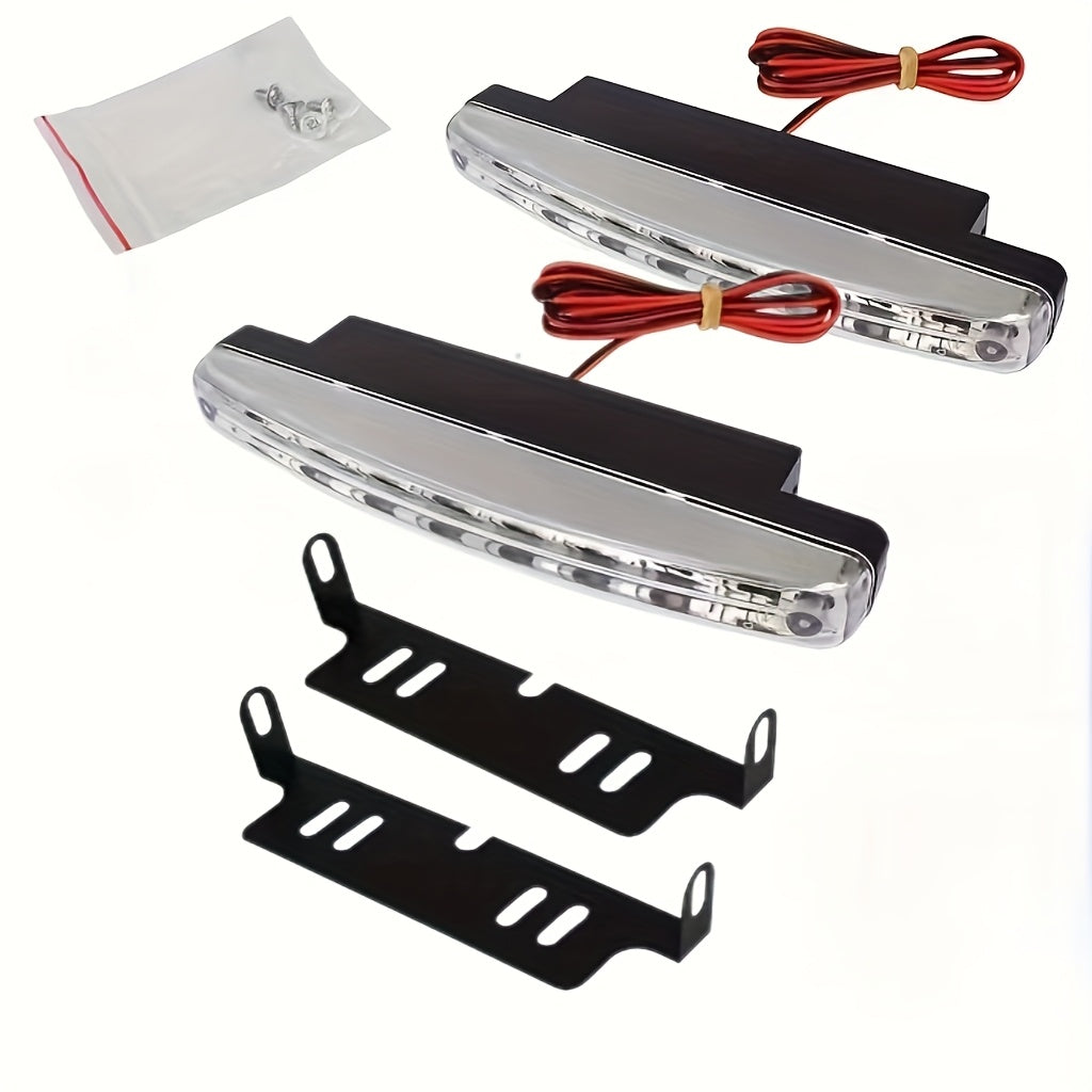 2pcs LED Daylight Lights Car Motorcycle 5W 12V Waterproof High Power