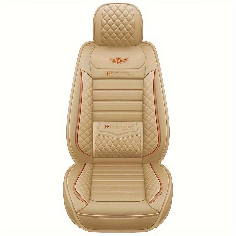 PU Leather Car Seat Cover with Sponge Filling Hand Washable Fits Major Models
