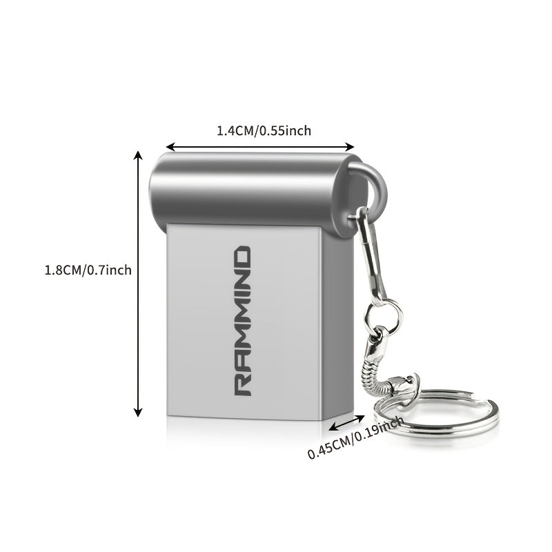 Mini yuqori tezlikdagi USB 2.0 flesh xotira, 4GB dan 128GB gacha bo'lgan sig'imlar bilan. Turli qurilmalar uchun mos. Hujjatlarni qulay saqlash uchun kalit zanjiringizga osib qo'ying.