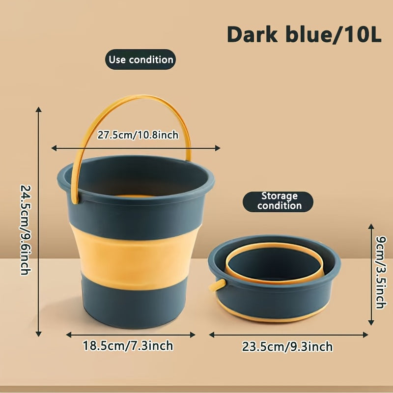 Telescopic Folding Bucket Multi-Use Collapsible Plastic with Handle for Fishing Car Wash