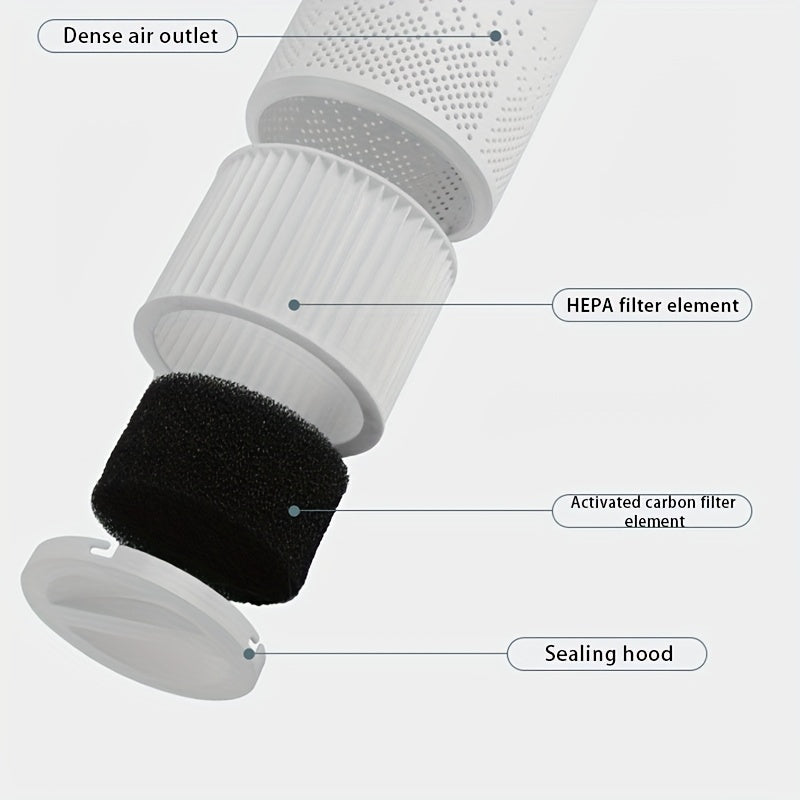 Портативный настольный очиститель воздуха с сенсорным выключателем, УФ-стерилизатор, компактный, тихий, для офиса и путешествий