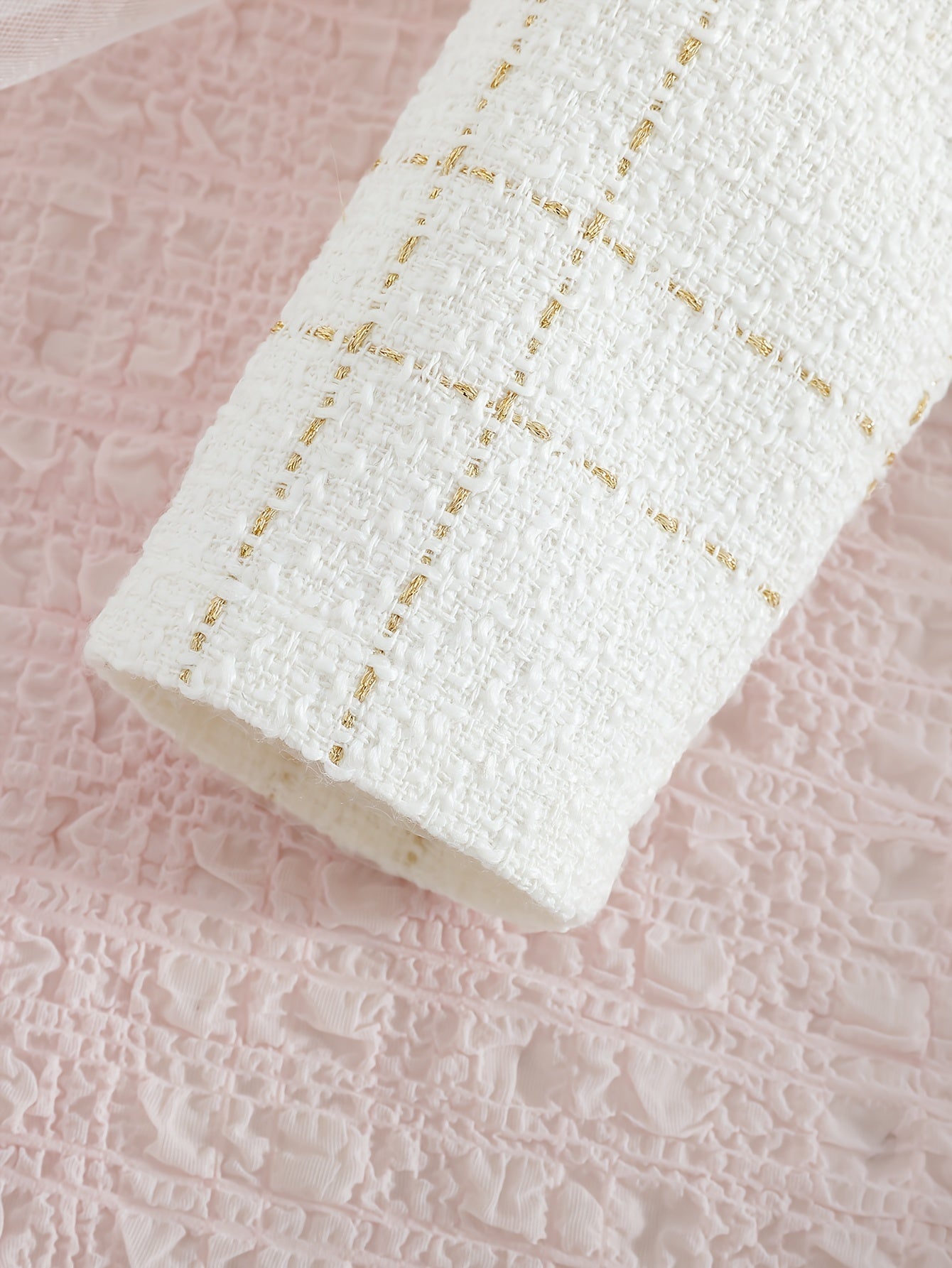 Girls Plaid Two-Piece Set with Collar Jacket and Suspender Dress for Formal and Party Wear