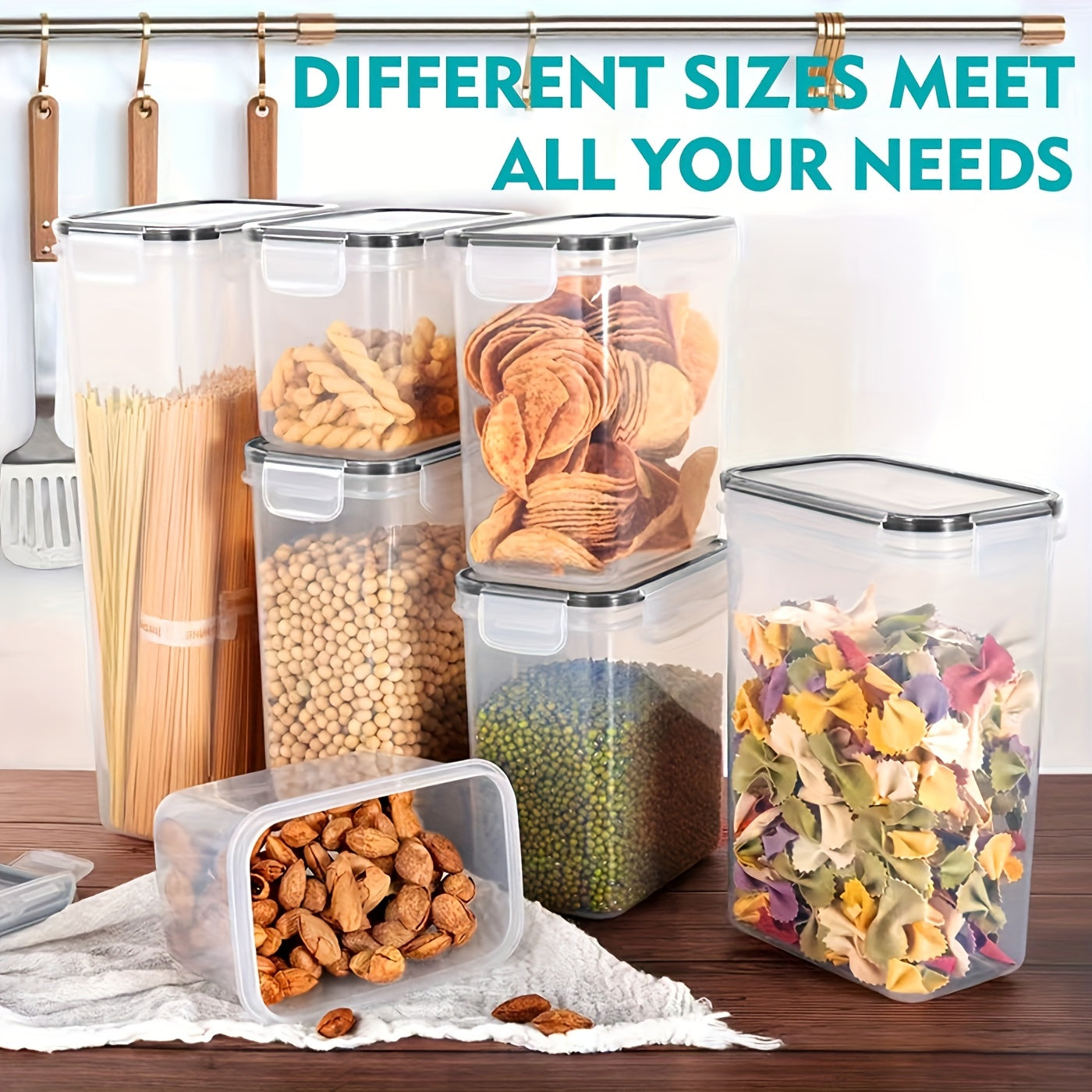 Food Storage Containers with Lids, Airtight, Freezer Safe, 96oz, 30cm x 15cm