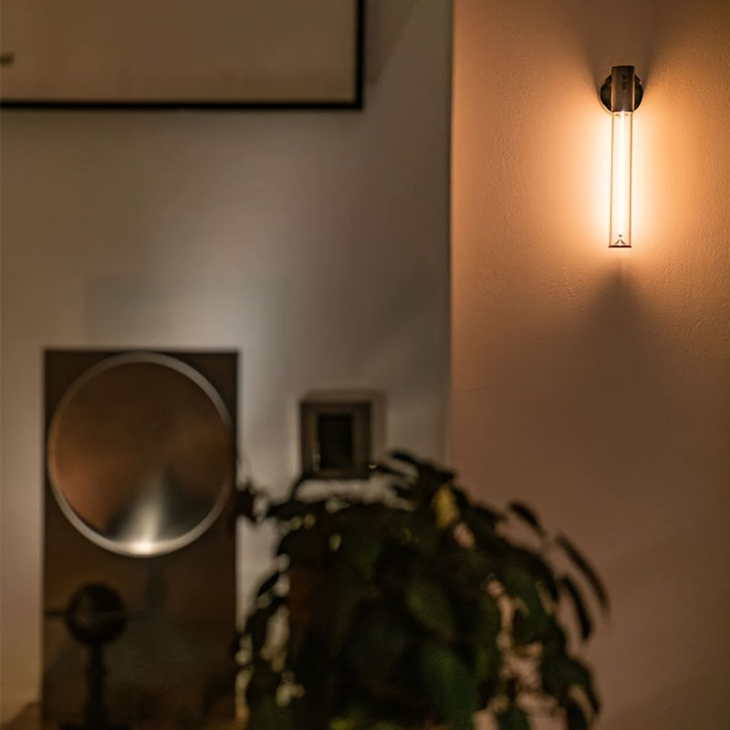 Современная USB-заряжаемая магнитная сенсорная настольная лампа с LED-атмосферным освещением для прикроватной тумбочки, кемпинга, баров.