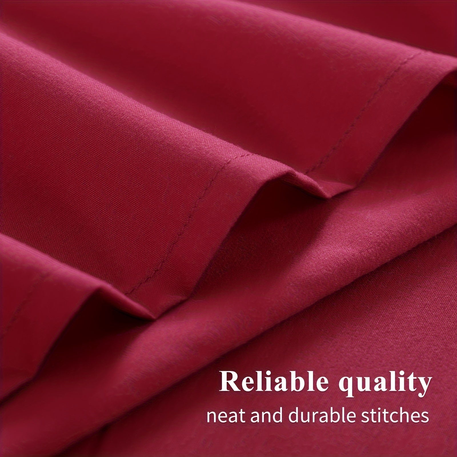 Two Pack Brushed Cloth Pillowcases 90gsm Soft Durable Bedding Set