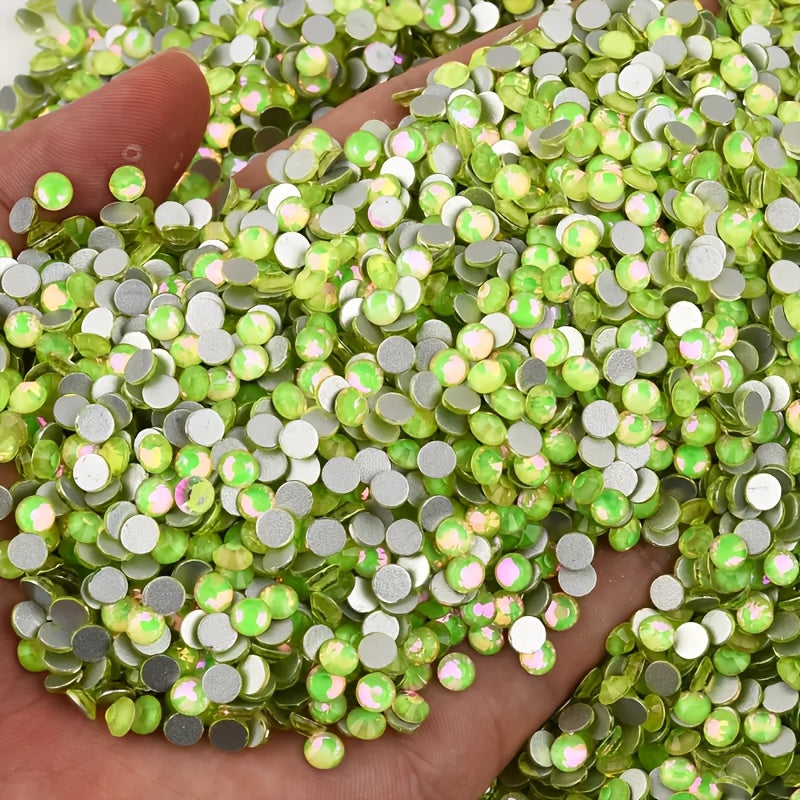 1440 dona rhinestones, tirnoq san'ati va aksessuarlar uchun, shisha toshlar, poyabzal, kiyim, makiyaj sumkalar uchun