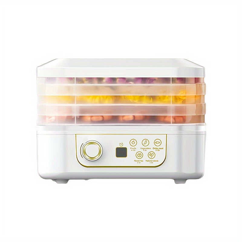 220V Kvadrat Oziq-ovqat Quritish uchun qurilma, mevalar, sabzavotlar va go'shtlar uchun | Uyda tayyorlangan jerki, meva va sabzavotni quritish uchun ideal | Batareyaga ehtiyoj yo'q