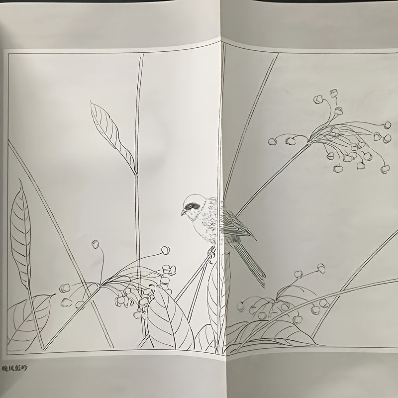 Manual de técnicas de pintura china para flores y aves Libro de arte en rústica