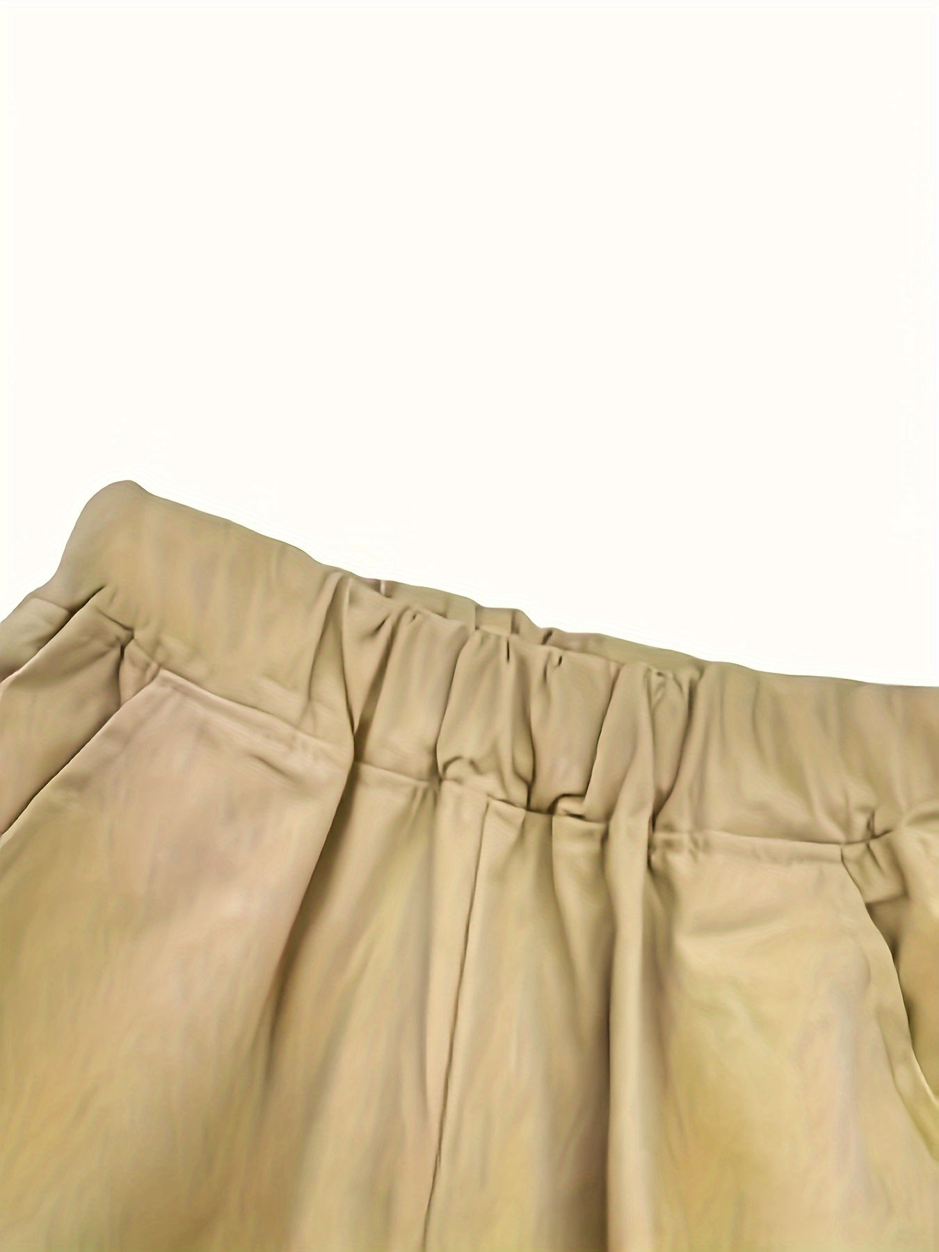 Kids Boys Slim Fit Khaki Cargo Pants Cotton Blend Elastic Waist Casual All-Season