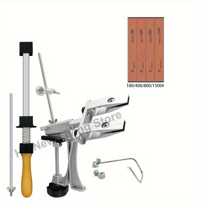 Woodworking Knife Sharpener Set with Diamond Stones Manual Metal Construction