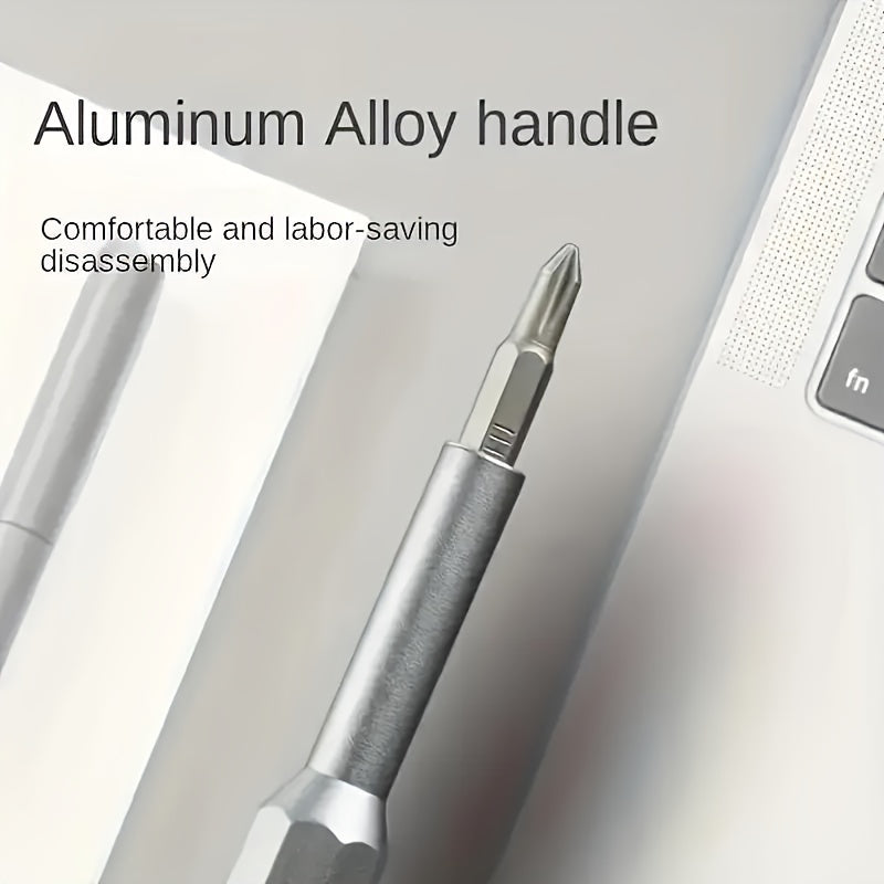 24-Piece Precision Screwdriver Set with PU Leather Case for Smartphone and Tablet Repairs