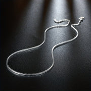 Set of 5 Silver Box Chain Links 16-30 Inches with Lobster Clasps for DIY Jewelry