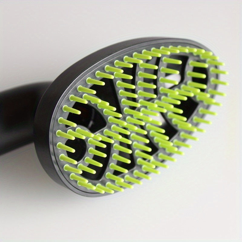 Plastic Pet Grooming Brush for Long-Haired Dogs and Cats 32mm Green Black