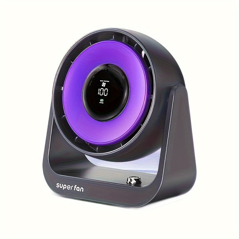 Ventilador digital de escritorio con tema hawaiano, alimentado por USB, de plástico, estilo romántico