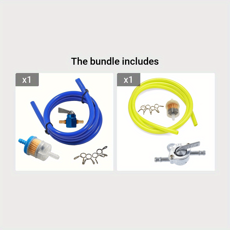 Flexible Fuel Pipe Hose Kit for Motorcycles and ATVs 99.97cm Spare Replacement