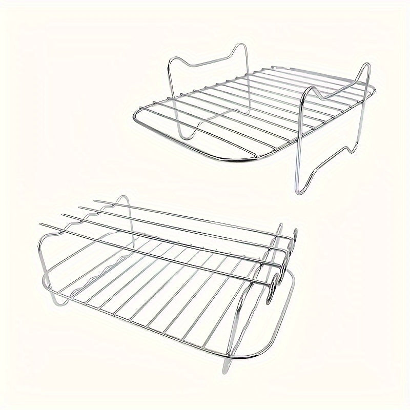 6 dona ikkilamchi savatli havo frayer uchun aksessuarlar to'plami Ninja DZ201 8-10QT zanglamaydigan po'latdan yasalgan qavatlar, shishlar