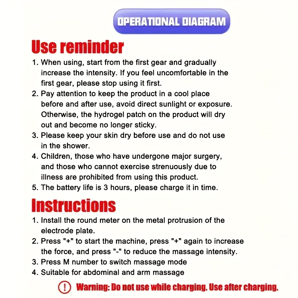 USB Rechargeable EMS Massage Belt for Abdominal Muscle Training with 6 Modes and 18 Intensities