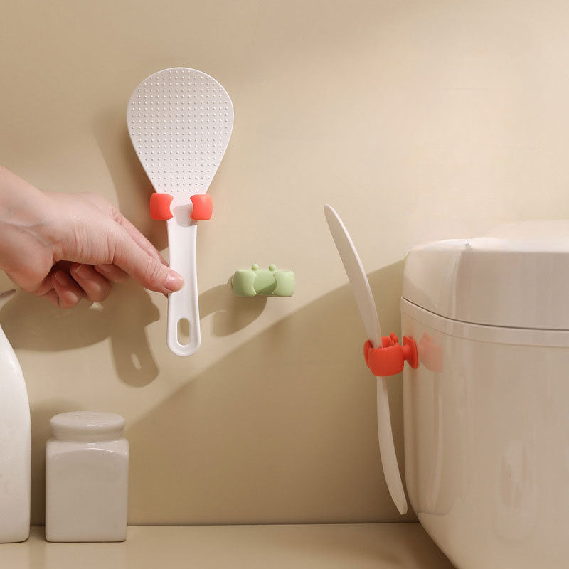 2 Pieces Silicone Adhesive Keychain Hooks for Bathroom Kitchen Living Room Organizing