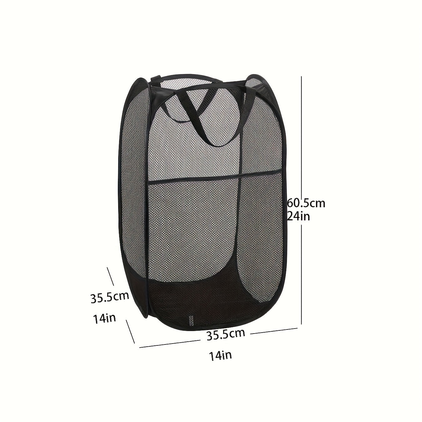 Laundry Basket with Large Folding Design Mesh Storage for Dirty Clothes