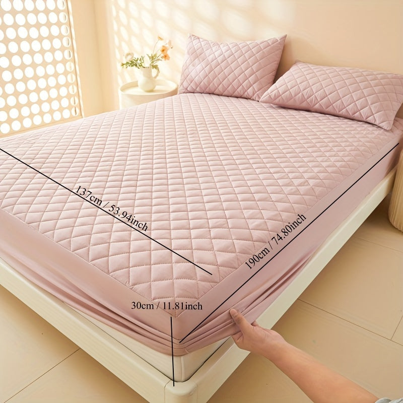 Waterproof Mattress Protector Fitted Sheet Stainproof Moistureproof Bed Cover for Dorms Hotels