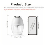 400ml USB Mini Food Processor with Rechargeable Battery and Electric Chopping