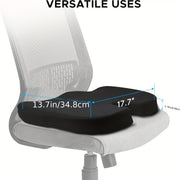 Кресельная подушка из памяти с дышащей трикотажной тканью серого цвета для офиса, автомобиля, самолета, длительного сидения