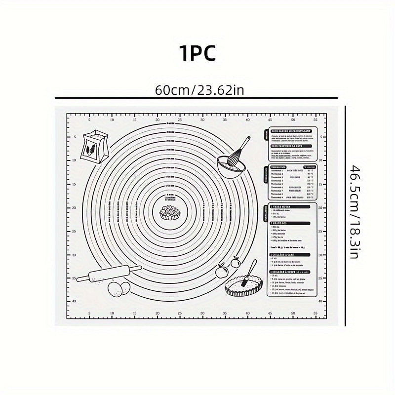 Oson pishirish va yoğurish uchun qo'shimcha qalin oziq-ovqat darajasidagi xamir mato, 5 rangda va 2 o'lchamda mavjud.
