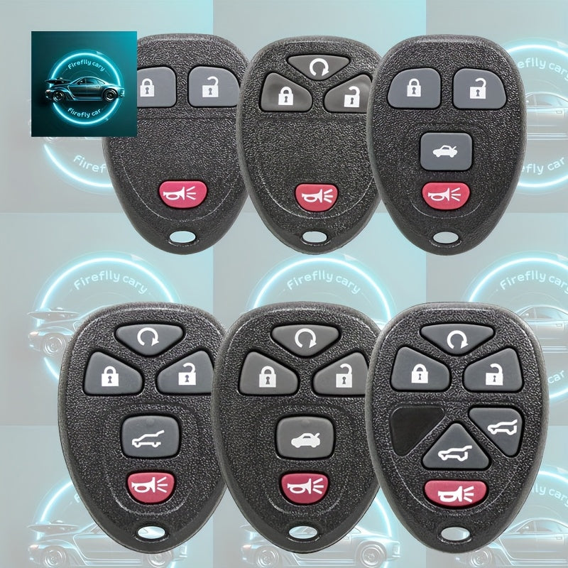 Durable ABS Car Key Fob Shell with Blue Lightning Bolt Design for Vehicle