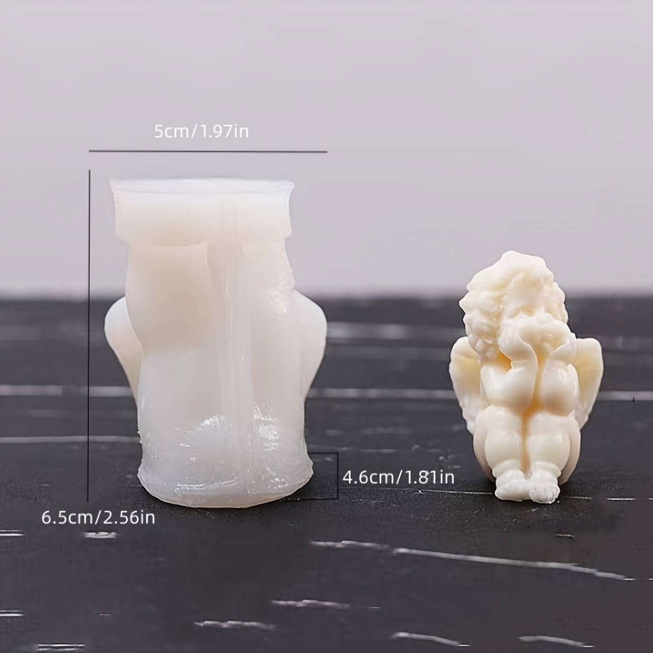 Silicone Mold for Desserts Candies Soap Candles and Crafts, 70mm