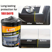 Универсальный воск для ухода за интерьером автомобиля 150 мл Восстановитель пластика и резины, скрытие царапин